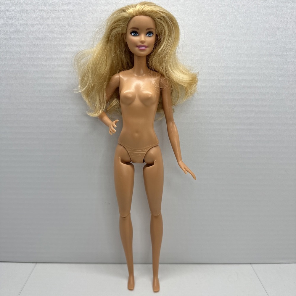 Mattel Barbie‎ Play 'n' Wash Pets Doll FXH11 - Blonde Hair & Blue Eyes - Nude